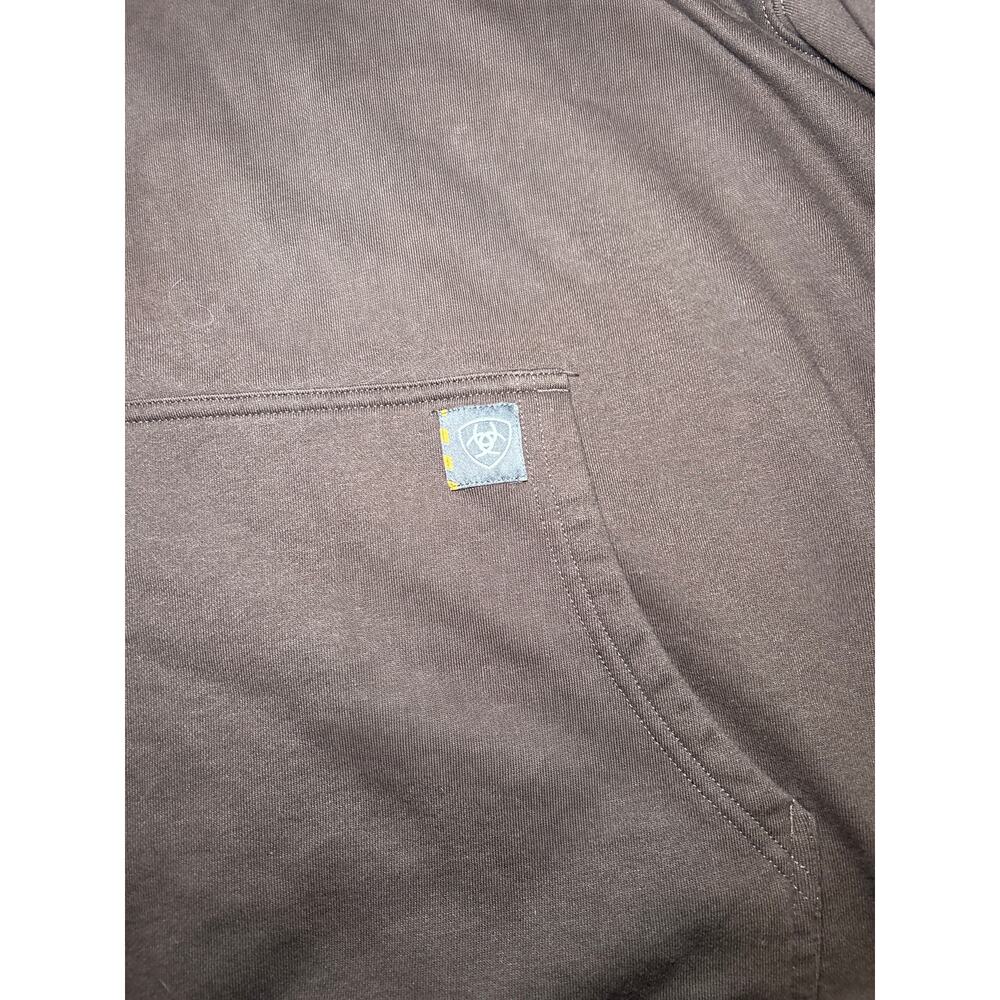 Men's Ariat Brown/Caramel Rebar Hoodie XL - Picture 3 of 5